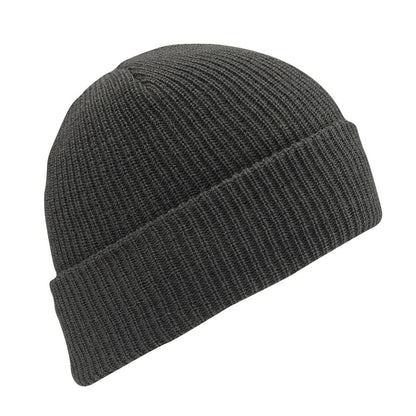 1015 Worsted Wool Hat - Med Grey Heather full product perspective - made in The USA Wigwam Socks