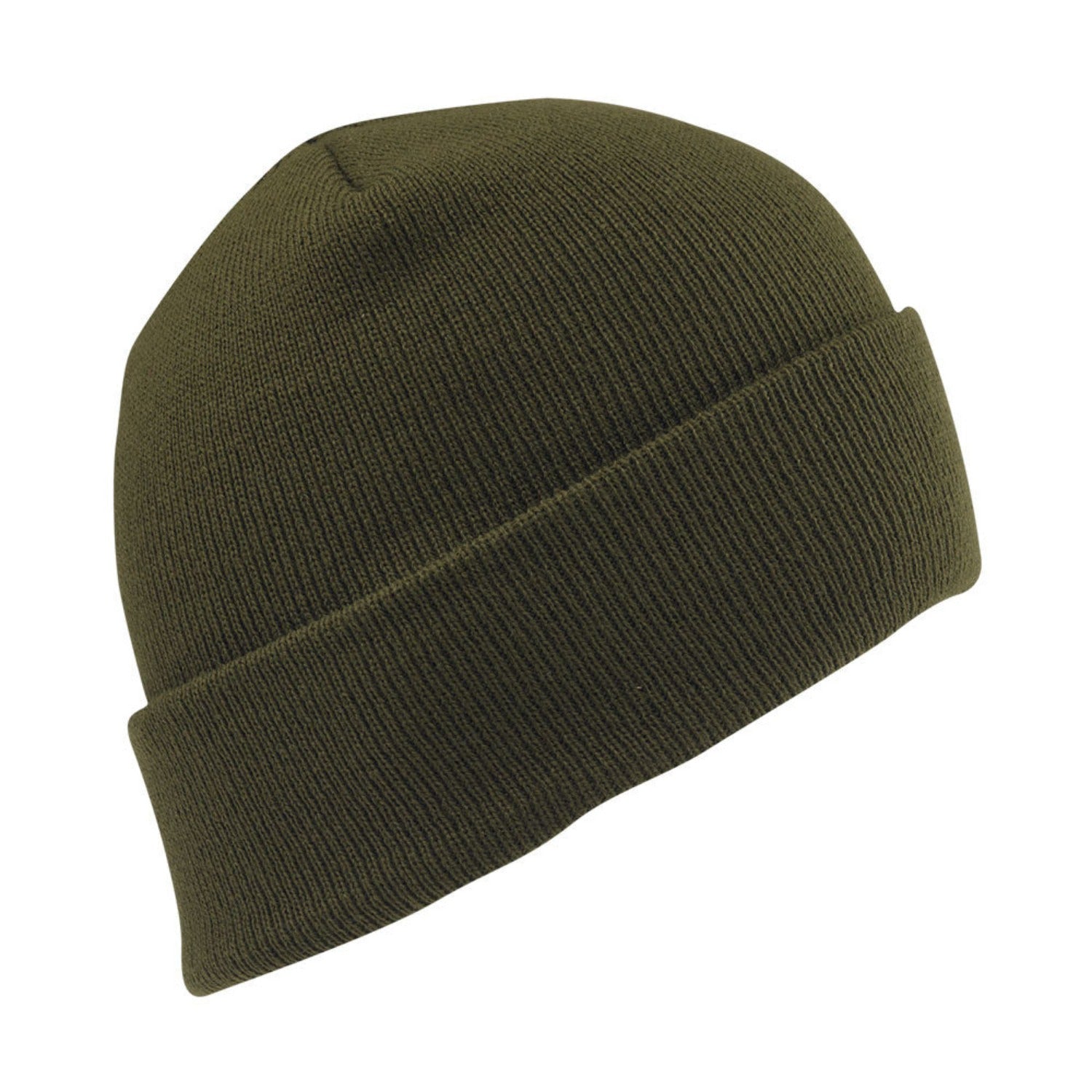 1017 Acrylic Hat - New Olive full product perspective - made in The USA Wigwam Socks