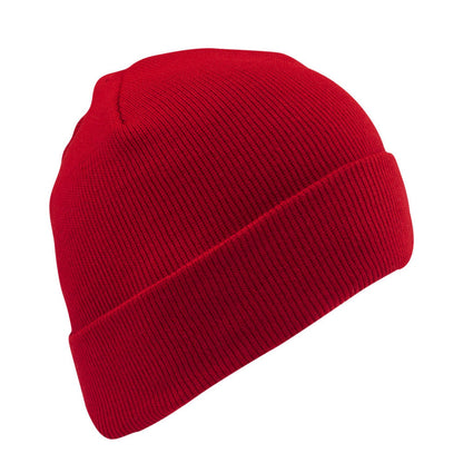1017 Acrylic Hat - Red full product perspective - made in The USA Wigwam Socks