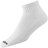 Super 60® Quarter 3-Pack Midweight Cotton Socks - White swatch - by Wigwam Socks