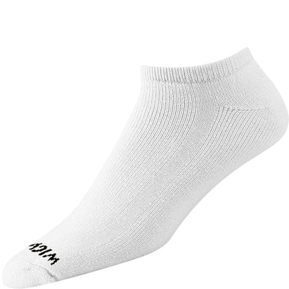 Super 60® Low-Cut 6-Pack Midweight Cotton Athletic Socks - White full product perspective - made in The USA Wigwam Socks