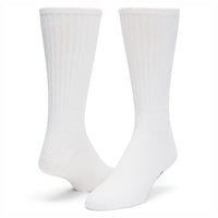 Volley Midweight Cotton Crew Sock - White swatch - by Wigwam Socks