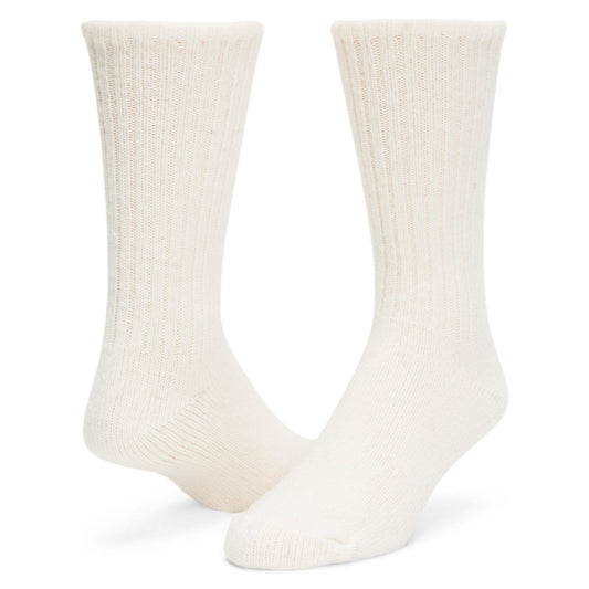 625 Wool Crew Sock - White full product perspective