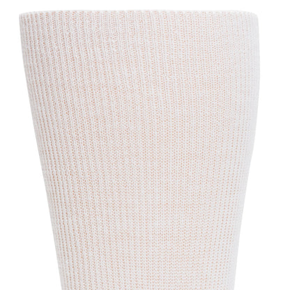 Big Easy Ultra-lightweight Crew Sock - White cuff perspective - made in The USA Wigwam Socks