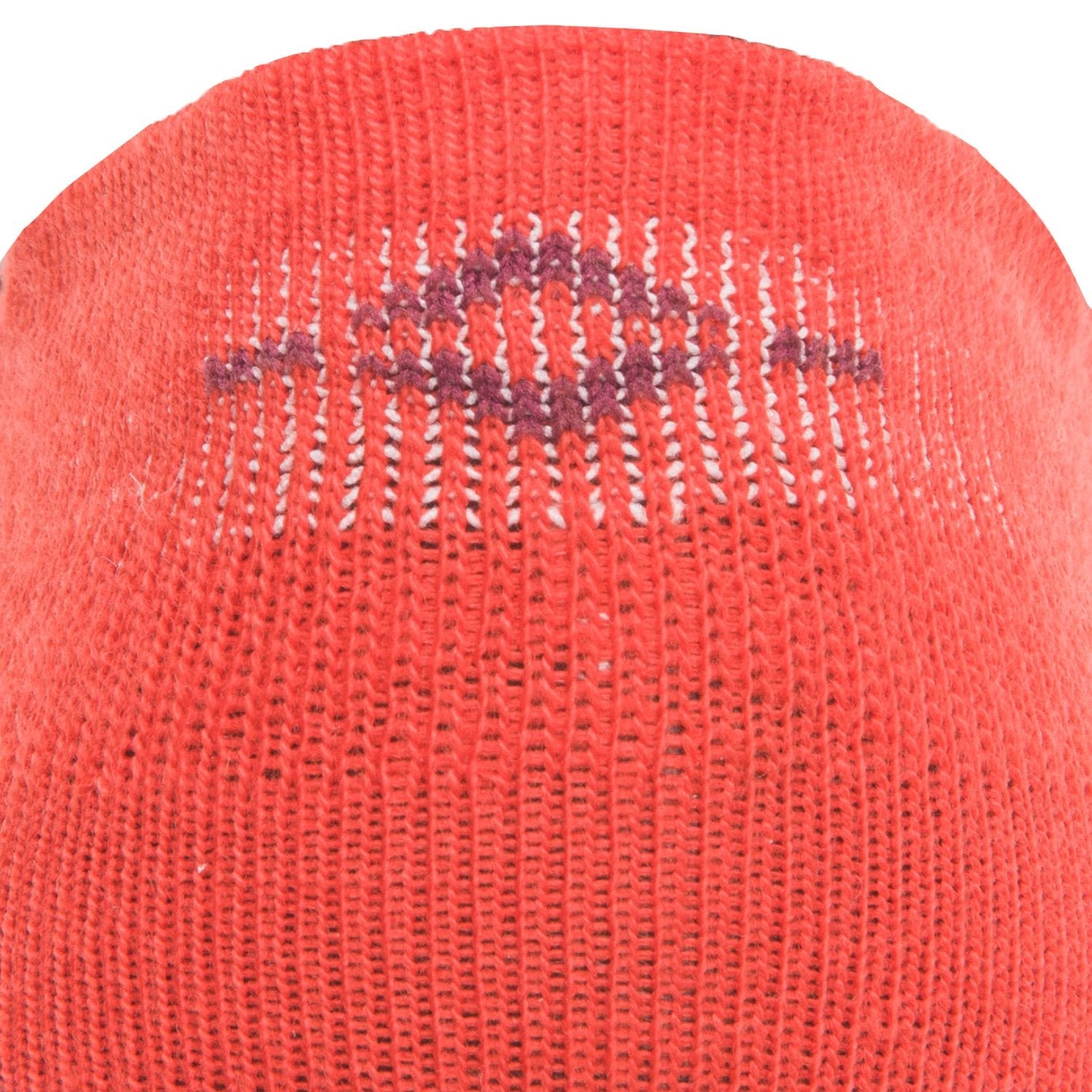 Catalyst Ultra-lightweight Low Cut Sock - Coto Fiery Red cuff perspective - made in The USA Wigwam Socks