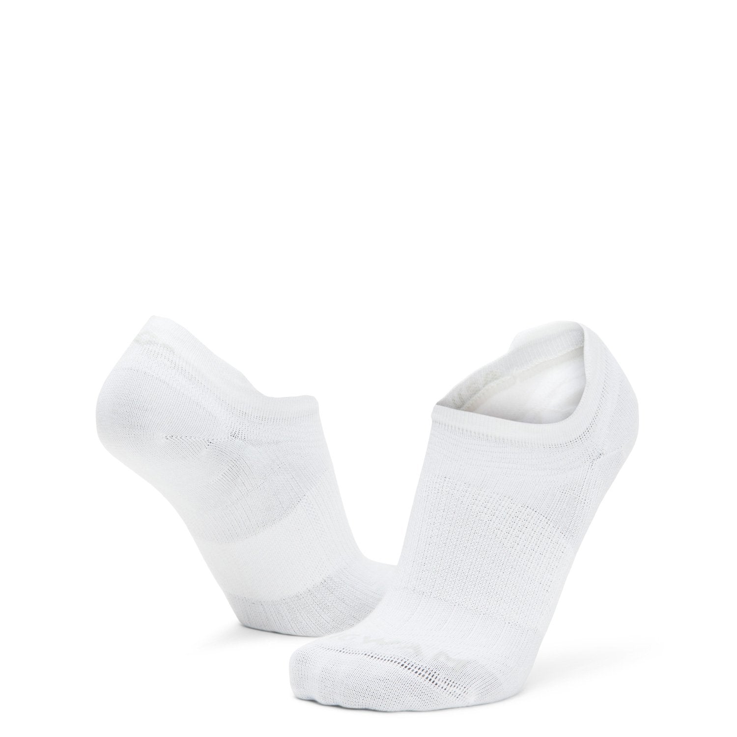 Catalyst Ultra-lightweight Low Cut Sock - White full product perspective - made in The USA Wigwam Socks
