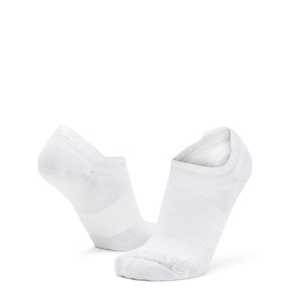 Catalyst Ultra-lightweight Low Cut Sock - White full product perspective - made in The USA Wigwam Socks