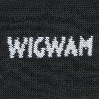 Diabetic Sport Crew Midweight Sock - Black swatch - made in The USA Wigwam Socks