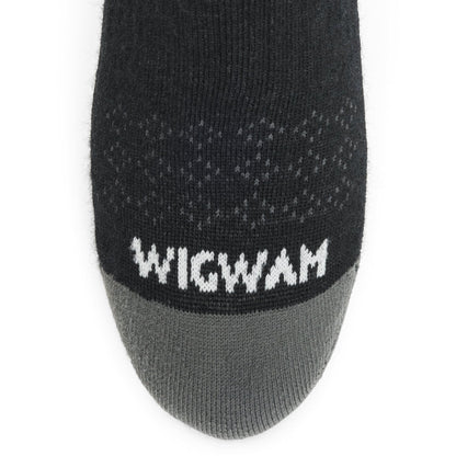 Arbor NXT Quarter - Black toe perspective - made in The USA Wigwam Socks