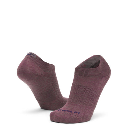 Axiom No Show Sock With Merino Wool - Catawba Grape full product perspective - made in The USA Wigwam Socks