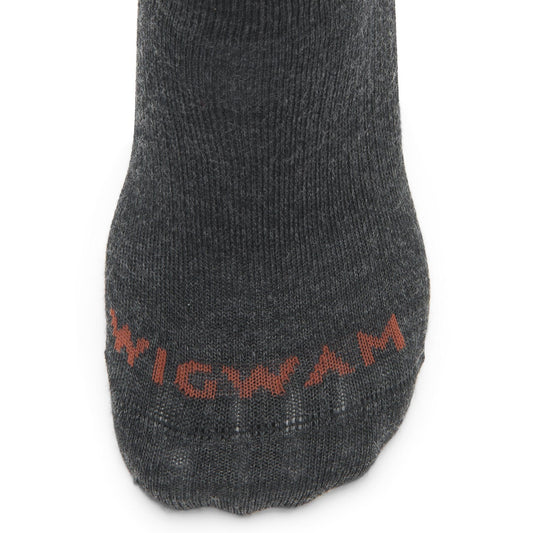 Axiom No Show Sock With Merino Wool - Oxford toe perspective