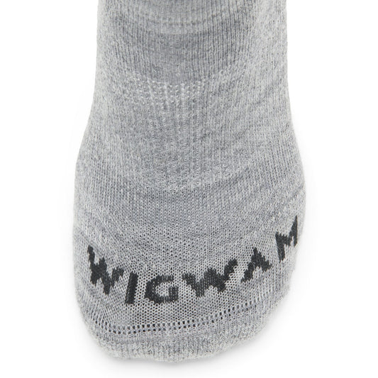 Axiom Lightweight Low Cut Sock With Merino Wool - Grey toe perspective