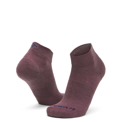 Axiom Quarter Sock With Merino Wool - Catawba Grape full product perspective - made in The USA Wigwam Socks