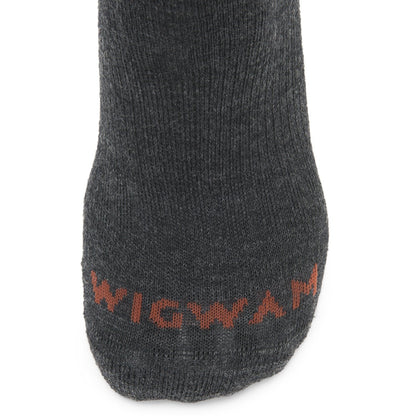 Axiom Quarter Sock With Merino Wool - Oxford toe perspective - made in The USA Wigwam Socks