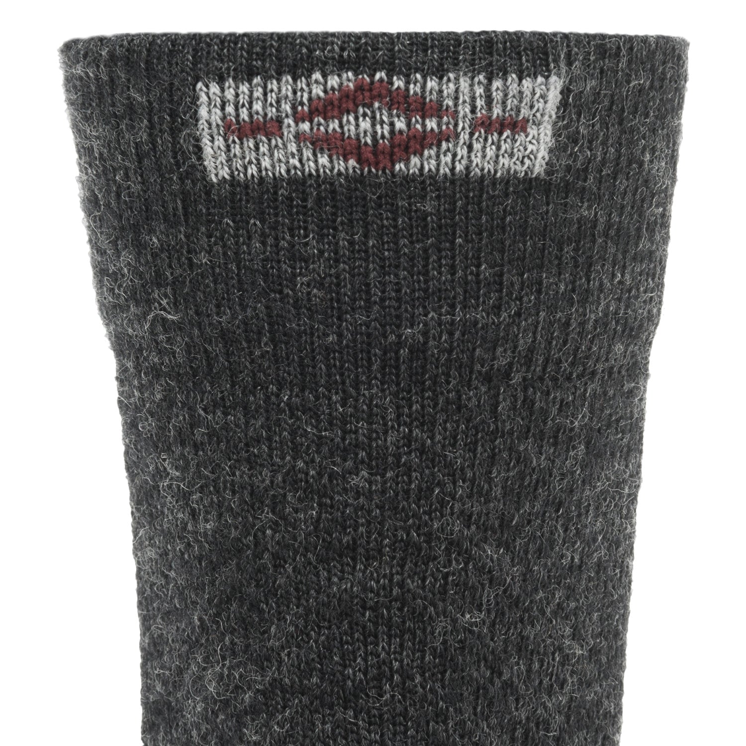 Axiom Mid Crew Sock With Merino Wool - Oxford cuff perspective - made in The USA Wigwam Socks