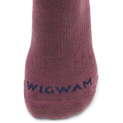 Axiom Lightweight Compression Crew Sock With Merino Wool - Catawba Grape toe perspective - made in The USA Wigwam Socks