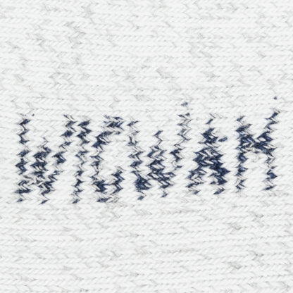 Moose Heavyweight Crew Sock - Sweatshirt Grey Light/Navy full product perspective - made in The USA Wigwam Socks
