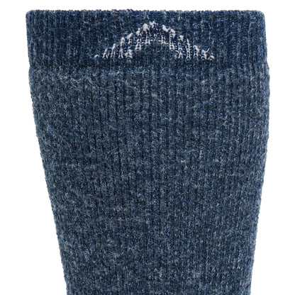 40 Below II Wool Heavyweight Sock - Navy II cuff perspective - made in The USA Wigwam Socks