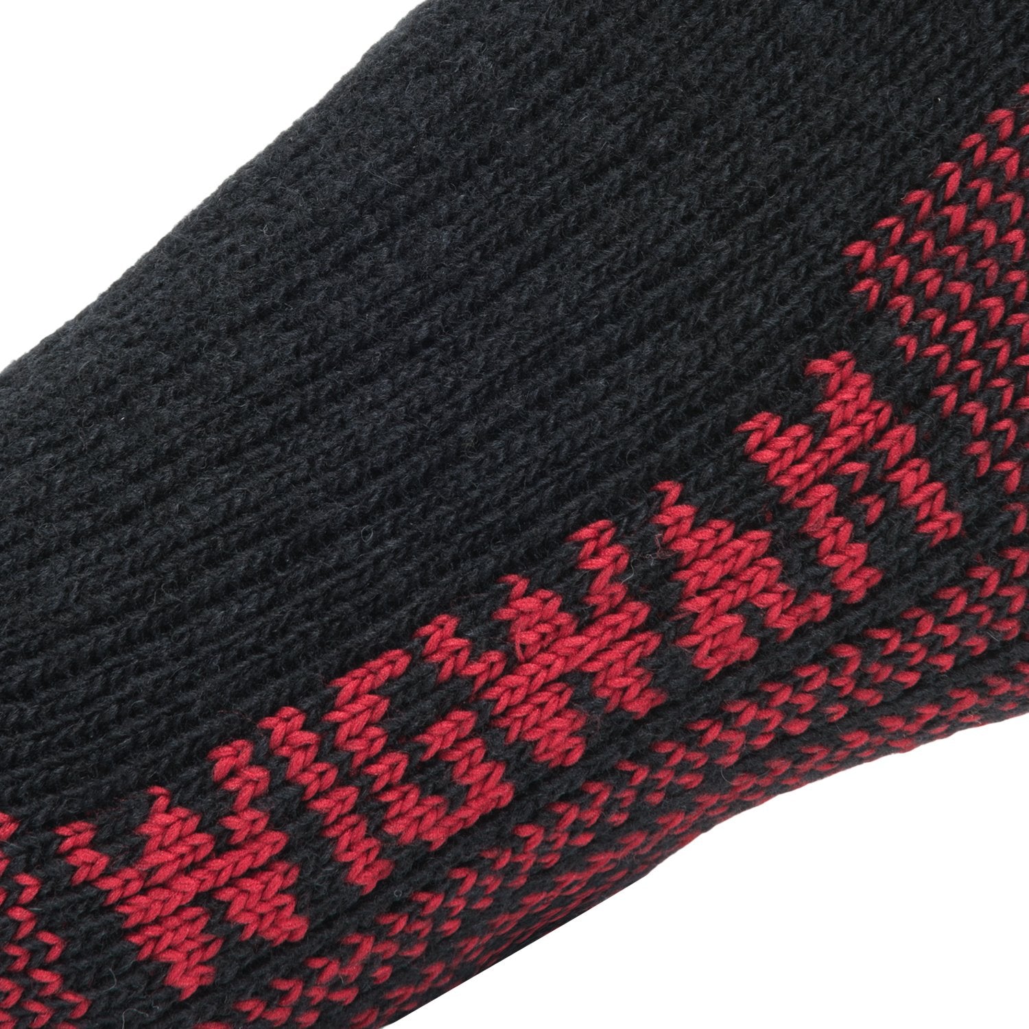 Canada II Heavyweight Wool Crew Sock - Black knit-in logo - made in The USA Wigwam Socks