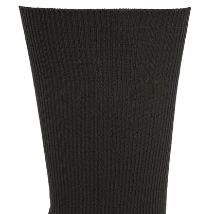 Gobi Liner Ultra-lightweight Crew Sock - Black cuff perspective - made in The USA Wigwam Socks