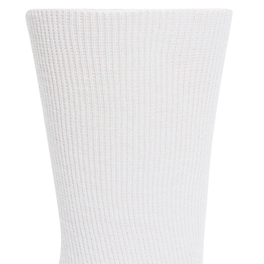Coolmax®  Liner Ultra-lightweight Crew Sock - White cuff perspective