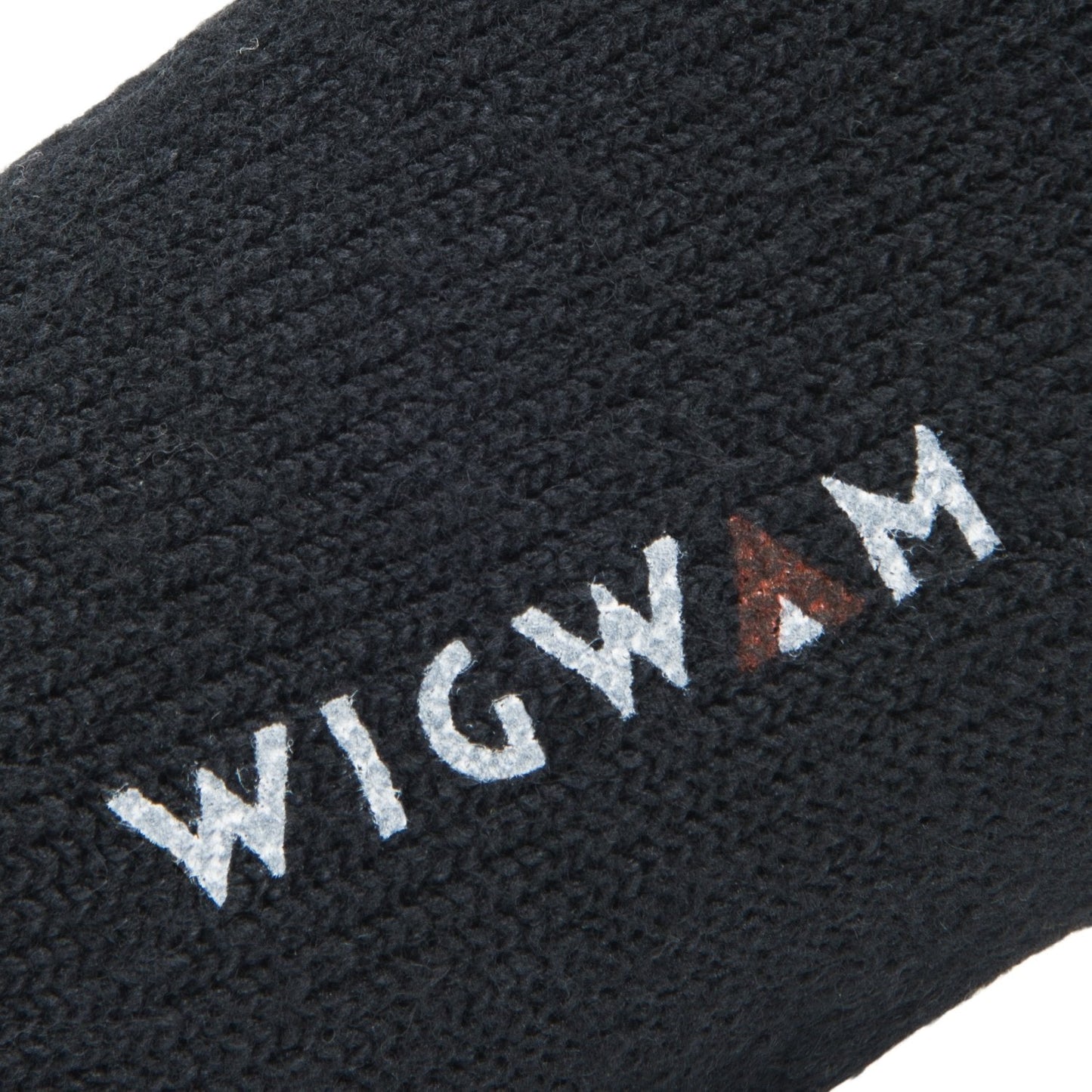 Black knit-in logo