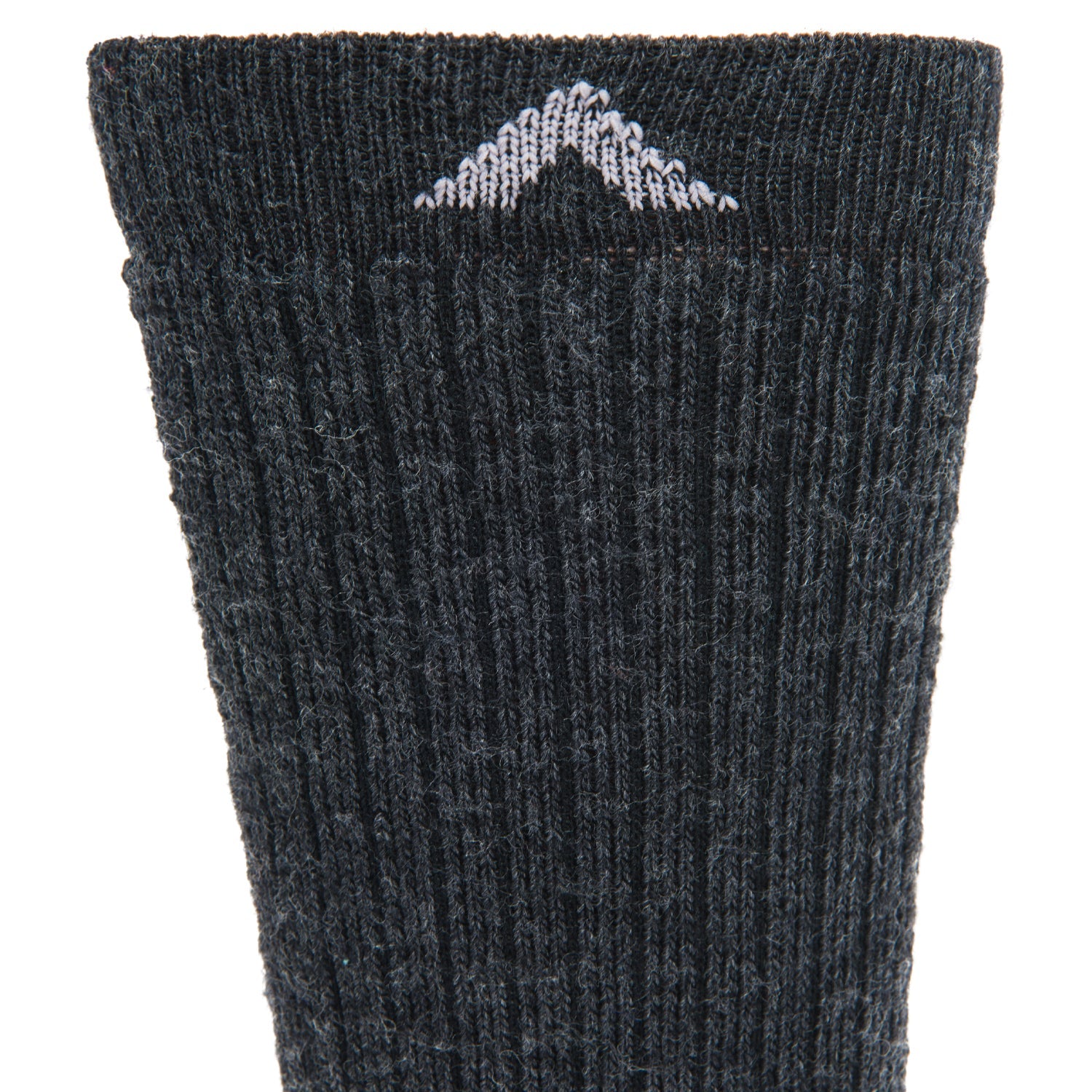 Merino Lite Hiker Midweight Crew Sock - Oxford cuff perspective - made in The USA Wigwam Socks
