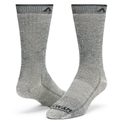Merino Comfort Hiker Midweight Crew Sock - Black II full product perspective - made in The USA Wigwam Socks