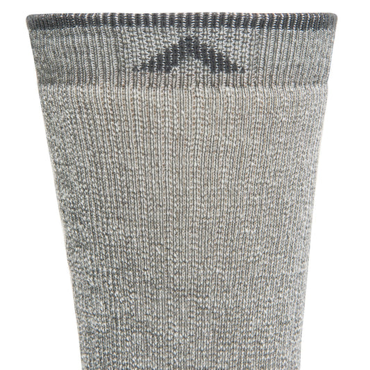 Merino Comfort Hiker Midweight Crew Sock - Charcoal II cuff perspective