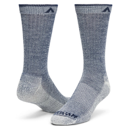 Merino Comfort Hiker Lite Crew Sock - Navy II full product perspective - made in The USA Wigwam Socks