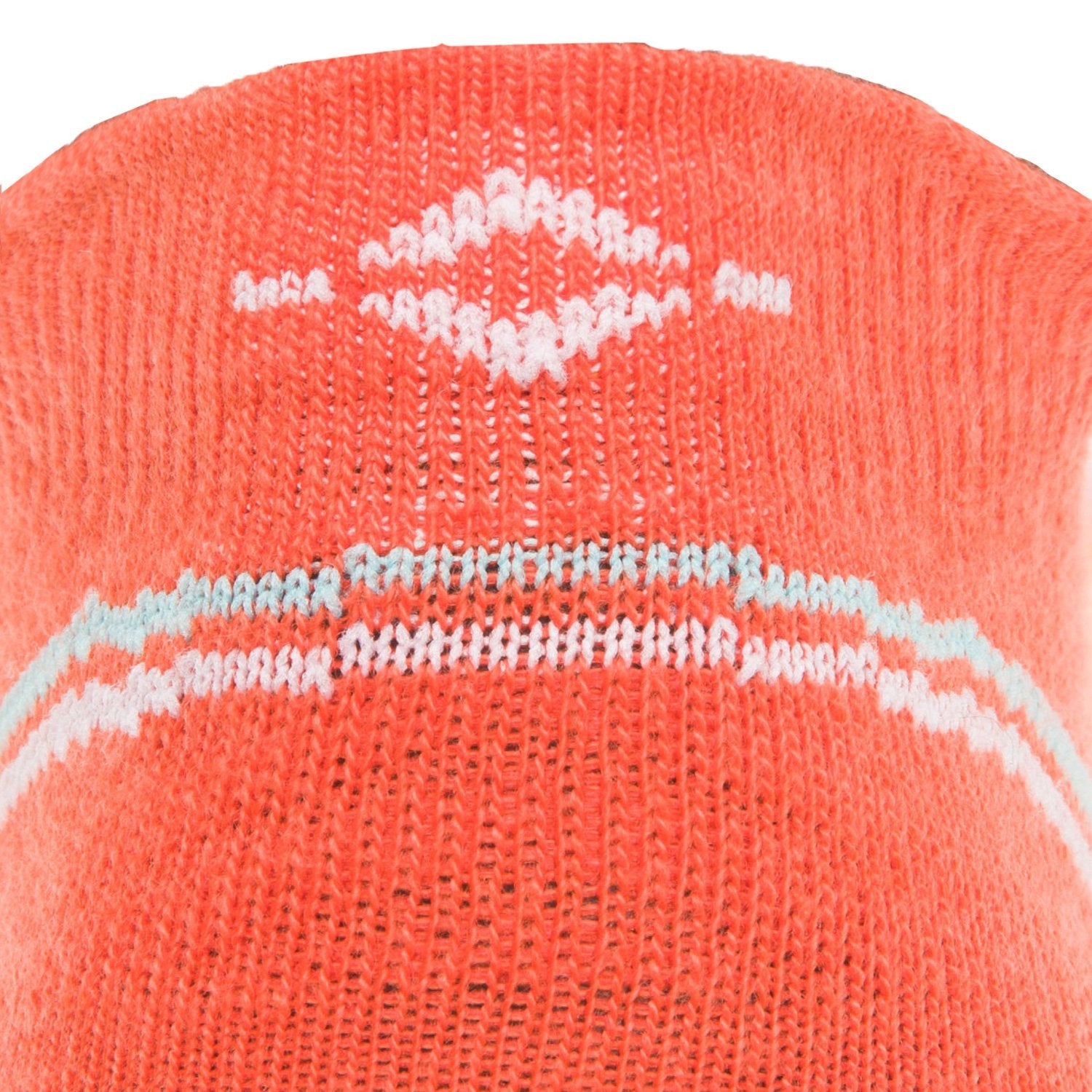 Surpass Ultra Lightweight Low Sock - Red/Orange cuff perspective - made in The USA Wigwam Socks