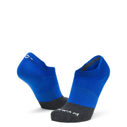 Trail Junkie Ultralight Low Sock With Merino Wool - Surf The Web full product perspective - made in The USA Wigwam Socks