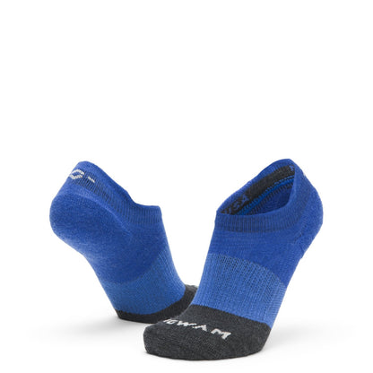 Trail Junkie Lightweight Low Sock With Merino Wool - Surf The Web full product perspective - made in The USA Wigwam Socks