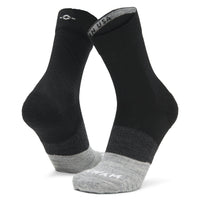 Trail Junkie Lightweight Mid Crew Sock With Merino Wool - Black swatch - by Wigwam Socks