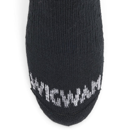 Sirocco Midweight OTC Sock With Wool - Black toe perspective - made in The USA Wigwam Socks