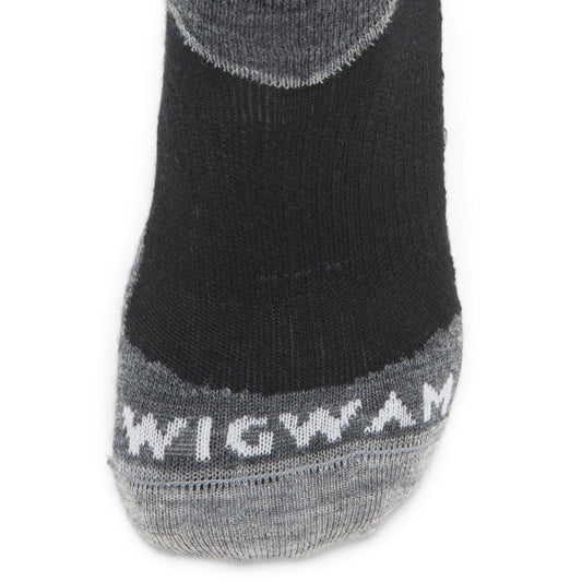Snow Junkie Ultra Lightweight Over-The-Calf Sock - Black toe perspective