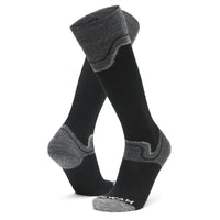 Snow Junkie Lightweight Compression Over-The-Calf Sock - Black swatch - by Wigwam Socks