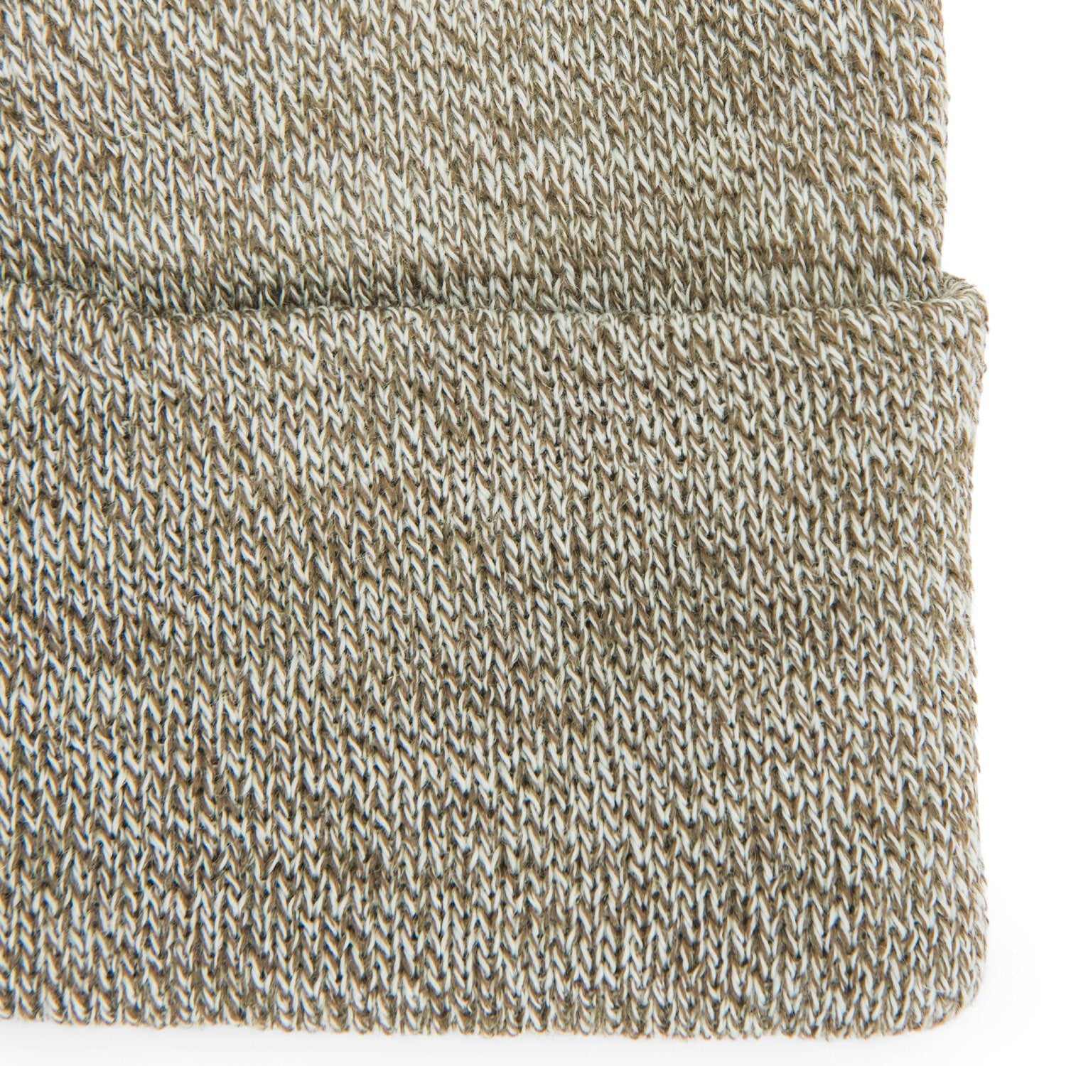 Oslo Acrylic and Wool Cap - Grey Twist brim perspective - made in The USA Wigwam Socks