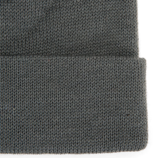 Oslo Acrylic and Wool Cap - Med Grey Heather brim perspective