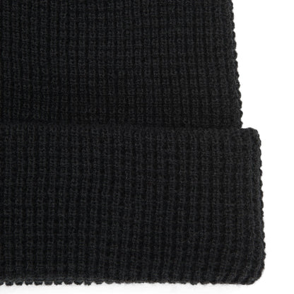 Tundra 100% Acrylic Cap - Black brim perspective - made in The USA Wigwam Socks