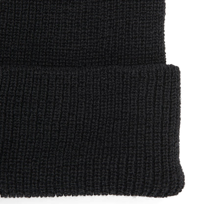 1015 Worsted Wool Hat - Black brim perspective - made in The USA Wigwam Socks