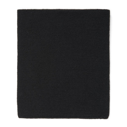 743 Acrylic Neck Warmer - Black laid flat - made in The USA Wigwam Socks