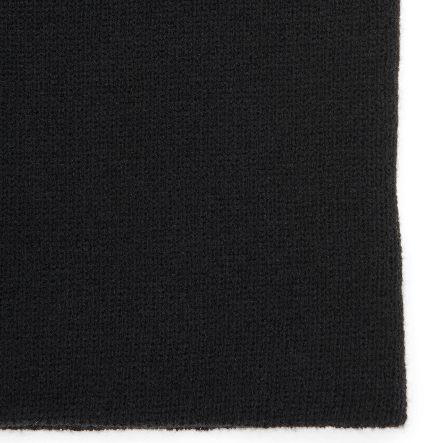 743 Acrylic Neck Warmer - Black fabric close-up - made in The USA Wigwam Socks