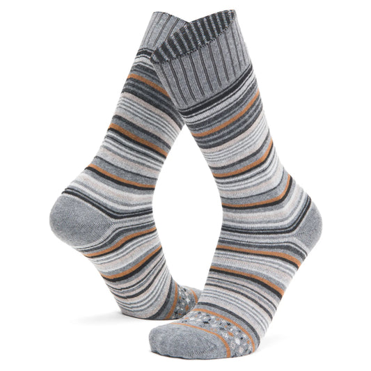 Inline Non-Cushioned Crew Sock - Charcoal full product perspective
