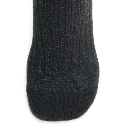 Pointe Lightweight Crew Sock - Black toe perspective - made in The USA Wigwam Socks