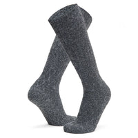 Diamond Knee High Lightweight Sock With Recycled Wool - Black swatch - by Wigwam Socks
