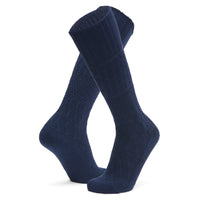Diamond Knee High Lightweight Sock With Recycled Wool - Navy II swatch - by Wigwam Socks