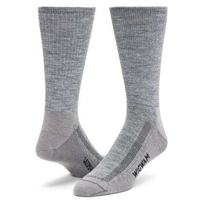 Merino Airlite Ultralight Crew Sock - Grey II - made in The USA Wigwam Socks