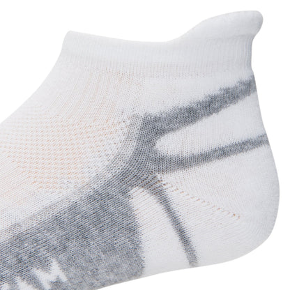 Thunder Low Lightweight Sock - White heel and cuff perspective - made in The USA Wigwam Socks