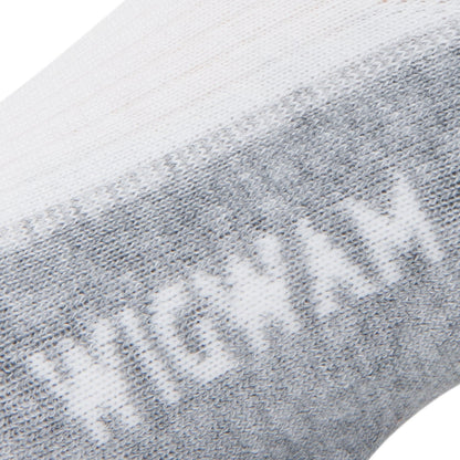 Thunder Low Lightweight Sock - White knit-in logo - made in The USA Wigwam Socks